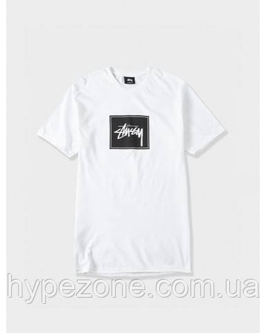 Чоловіча біла Футболка Stussy stock box