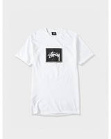 Чоловіча біла Футболка Stussy stock box