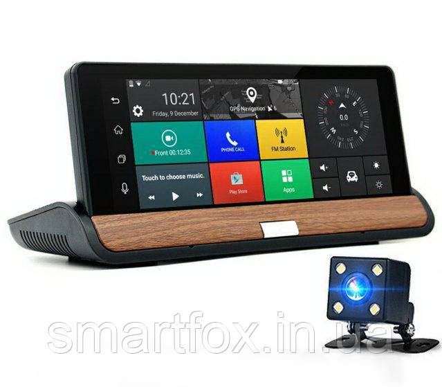 Авторегістратор з навігатором на 2 камери Android М871