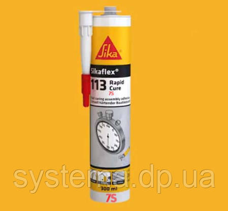 Sikaflex-113 Rapid Cure - клей для складання елементів з швидким набором початкової міцності, 290 мл/430 гр., фото 1