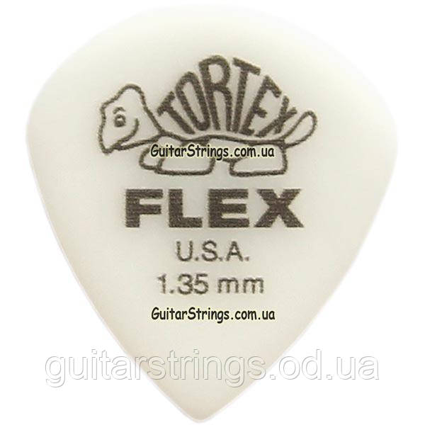 Медіатор Dunlop 468R1.35 Tortex Flex Jazz III 1.35 mm, фото 1