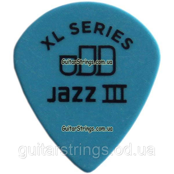 Медіатор Dunlop 498R1.0 Tortex Jazz III XL 1.00 mm, фото 1