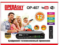 Цифровой эфирный приемник TV тюнер Т2 Operasky OP-407 USB