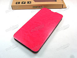 Шкіряний чохол книжка MOFI Meizu 15 Plus (рожевий)