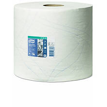 Протирочная бумага повышенной прочности двухслойная в рулоне 500 листов - Tork белый (130062)