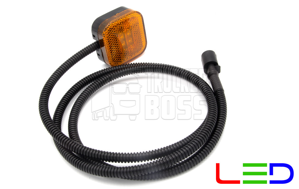 Ліхтар габаритний жовтий MAN TGA, TGL, TGM, F2000 з кабелем 1,5 м та фішкою, фото 1