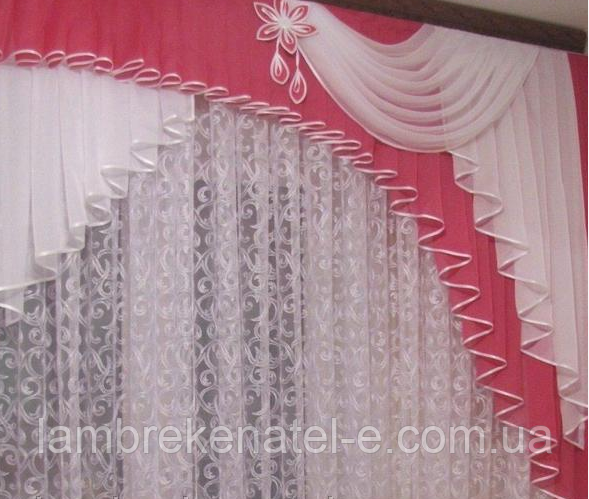 Ламбрекен у зал односторонній, фото 1