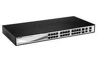 Комутатор D-Link DES-1210-28/C 24port 10/100, 2x1GE, 2x1GE/SFP, WebSmart