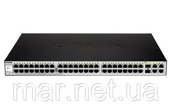 Комутатор D-Link DES-1210-52/C 48port 10/100, 2x1GE, 2x1GE/SFP WebSmart