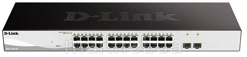 Комутатор D-Link DGS-1210-26/F 24x1GE, 1xSFP Websmart