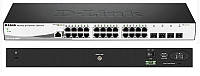 Комутатор D-Link DGS-1210-28/ME/P/B 24x1G, 4xSFP, з роз'ємом для свинцевої батареї 12В