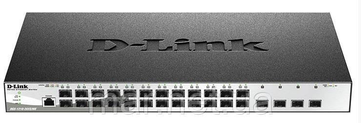 Комутатор D-Link DGS-1210-28XS/ME 24xSFP(100M/1G),4x10G SFP+