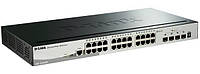 Комутатор D-Link DGS-1510-28X 24x1GE, 4xSFP+, стекові, SmartPro