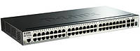 Комутатор D-Link DGS-1510-52X 48x1GE, 4xSFP+, стекові, SmartPro