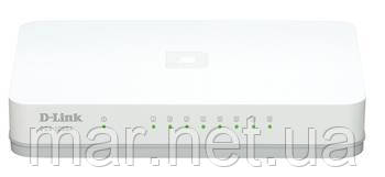 Комутатор D-Link DGS-1008A 8port Gigabit, Plastic Case