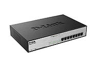 Комутатор D-Link DGS-1008MP 8port 10/100/1000 BaseT, з PoE (802.3 at) до 140 Вт (до 30Вт/порт)