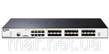 Комутатор D-Link DGS-3120-24SC 16port SFP (1G), 8x1GE/SFP, 2x10G-CX4, L2+