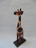 Статуетка дерев'яна Жираф 20 см, фото 2