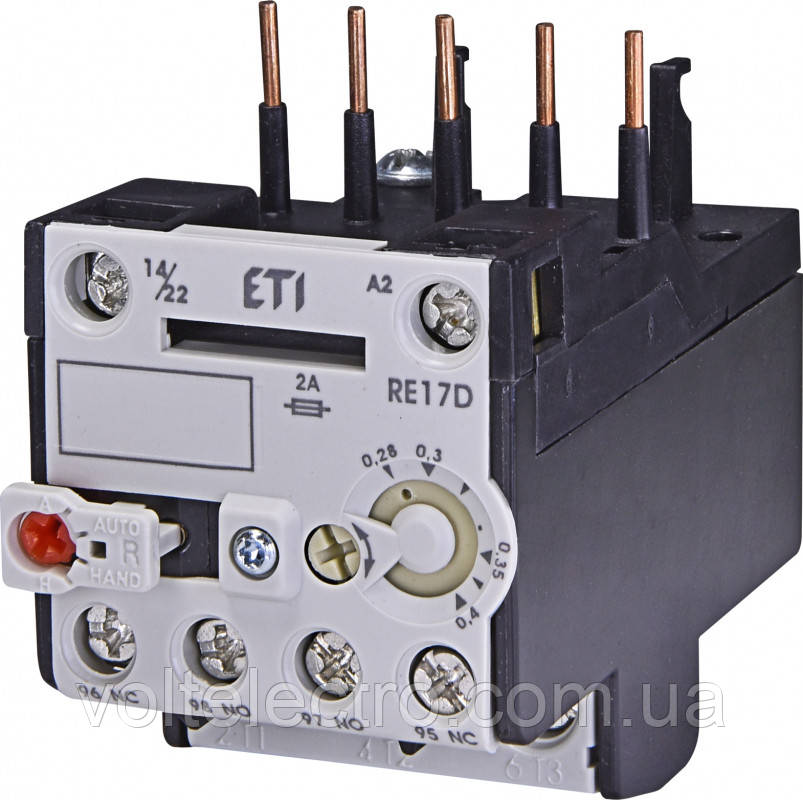 Теплове реле RE17D-0,4, фото 1