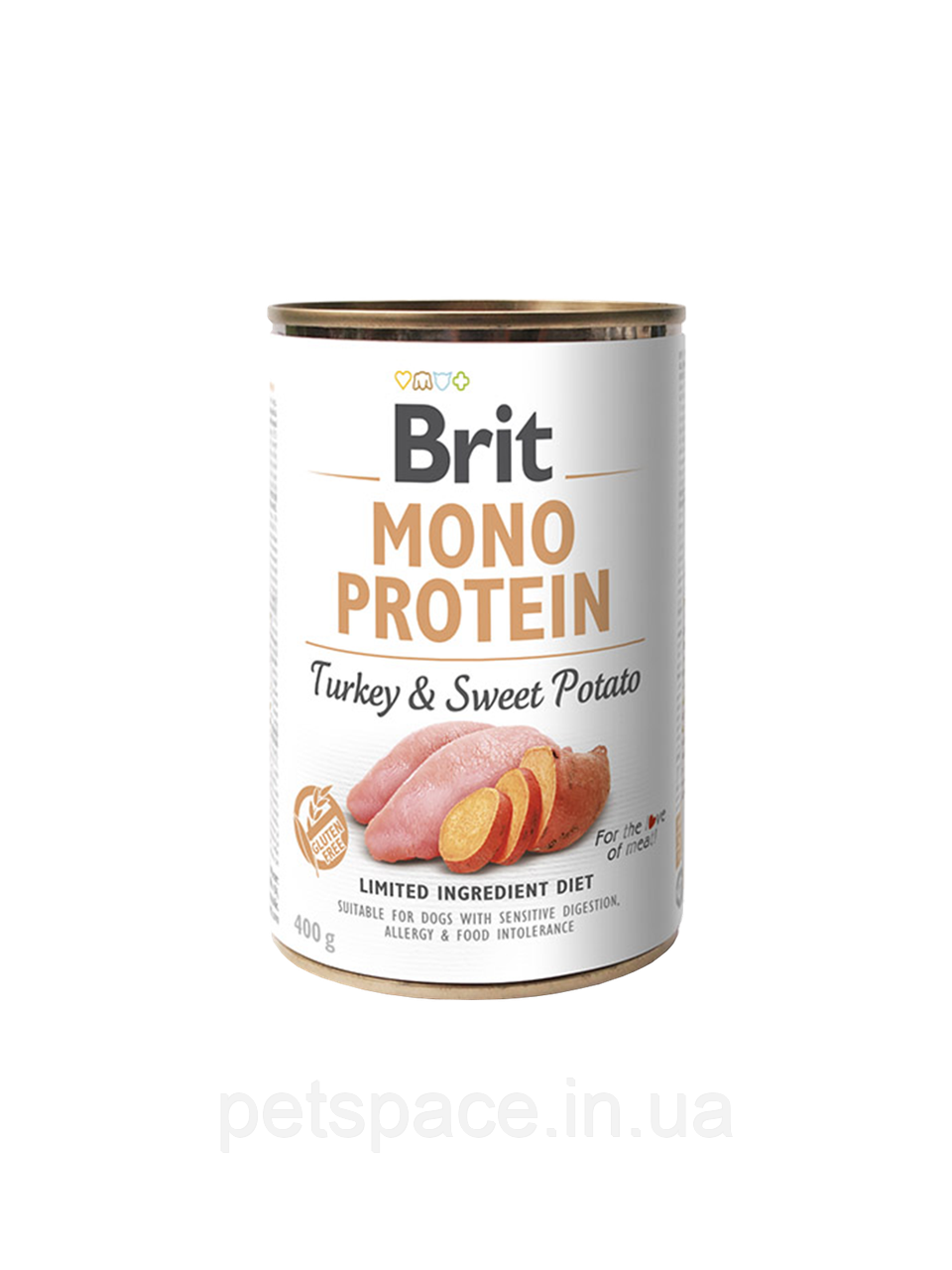 Консерва для собак Brit Mono Protein Dog (Бріт Монопротеін з індичкою і бататом) 400г.