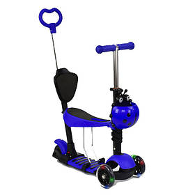 Самокат 5 в 1 Best Scooter 246 з батьківською ручкою (1- 5 років)