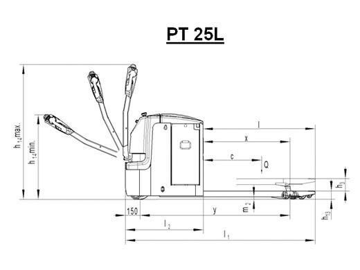 Электрическая тележка Noblelift PT25L - фото 6 - id-p759097595