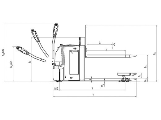 Электрическая тележка Noblelift PT20D - фото 3 - id-p759113272