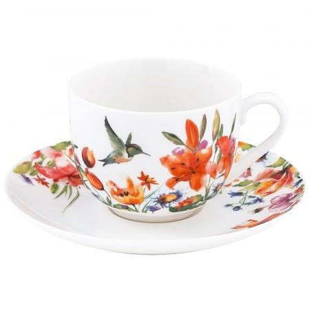 Чашка кавова з блюдцем Colibri 100 мл Krauff 21-244-037