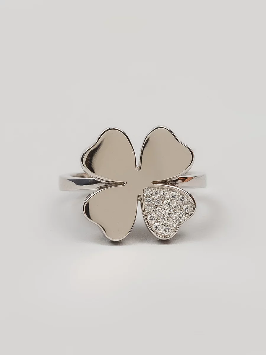 Каблучка срібна "Клевер" RZB87860, фото 1