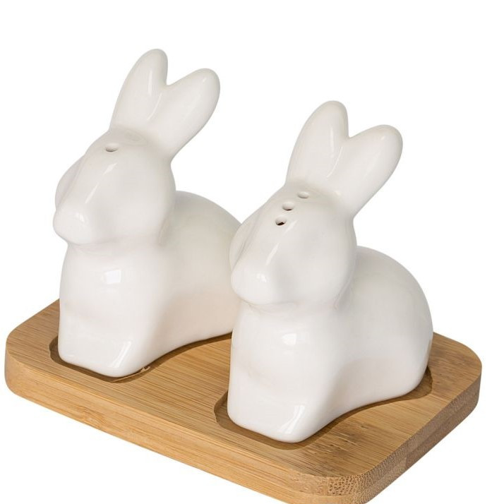 Набір для спецій сіль\перець "Зайчики" Krauff 21-275-009, фото 1