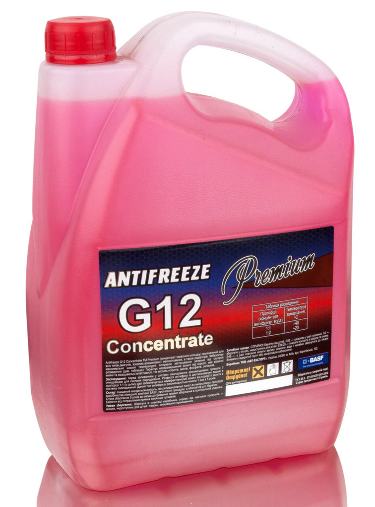 Антифриз G12 концентрат червоний TM Premium 5 кг