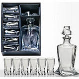 Набір для горілки\лікеру Bohemia Quadro 7 предметів 169613, фото 5