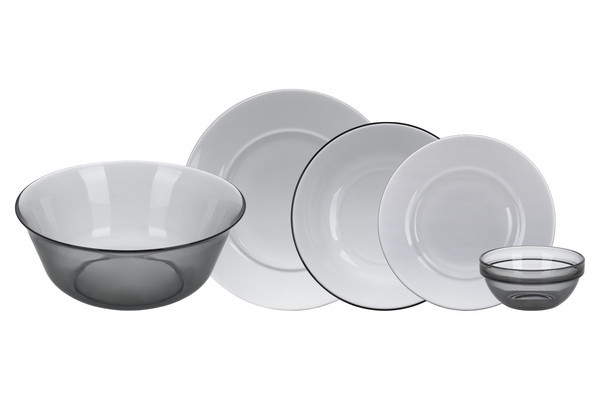 Сервіз столовий LUMINARC DIRECTOIRE GRAPHITE, 20 пр