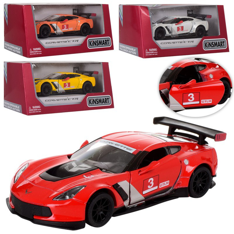 Машинка «Kinsmart» KT 5397 W "2016 Chevrolet Corvette C7.R RACE CAR", фото 1