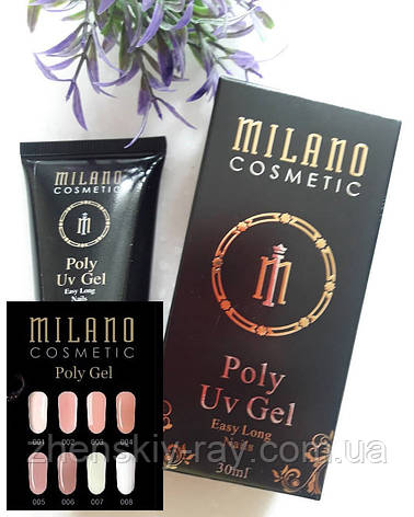 Полігель Milano Poly Gel No 006, 30 мл, фото 3