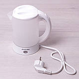 Електрочайник 0.6 літра з двома чашками Kamille 1718А, фото 2