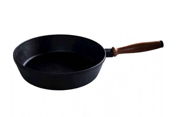 Чавунна сковорода 260х60 мм з ручкою ТМ Чавунець, фото 1