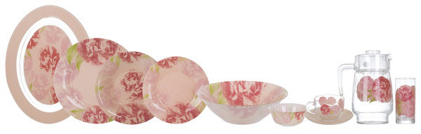 Сервіз столовий Luminarc PASTEL PINK, 46 пр