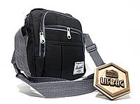 Мужская спортивная сумка мессенджер-планшетка-барсетка Черного цвета