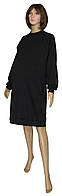 Платье теплое для беременных 18073 Redgen Black вязанный трикотаж стрейч-коттон начес, р.р.58-60