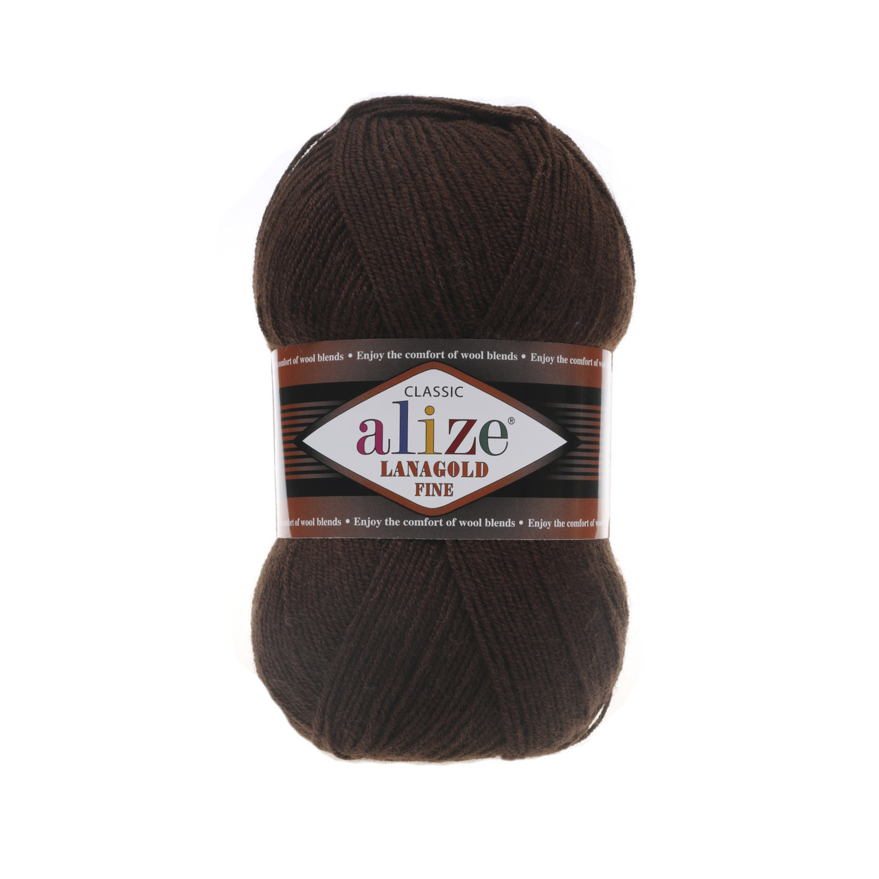 Alize Lanagold Fine — 26 коричневий