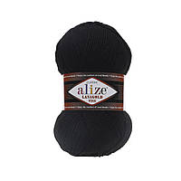 Пряжа Alize Lanagold Fine — 60 чорний