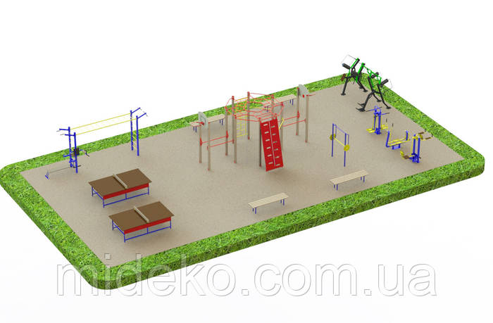 Спортивная площадка с уличными тренажерами 1336, цена 146960 грн — Prom ...