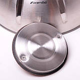 Чайник 5.0 л Kamille (0698) з нержавіючої сталі зі свистком, фото 6