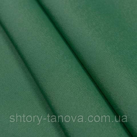 Декоративна тканина для штор, однотонний зелений, фото 1