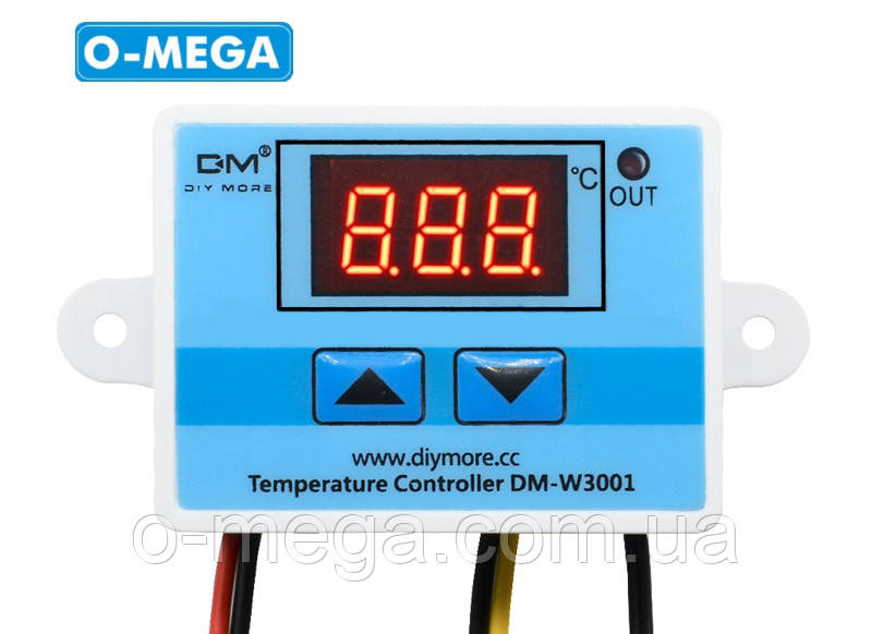 Терморегулятор цифровий DM-W3001 220В (-50...+110) з порогам вмикання в 0.1 градус для Алана
