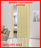 Двері гармошка під будь-які розміри.Міжкімнатні двері гармошка (ПВХ).Сосна 81x203. Більше 24 кольорів., фото 2