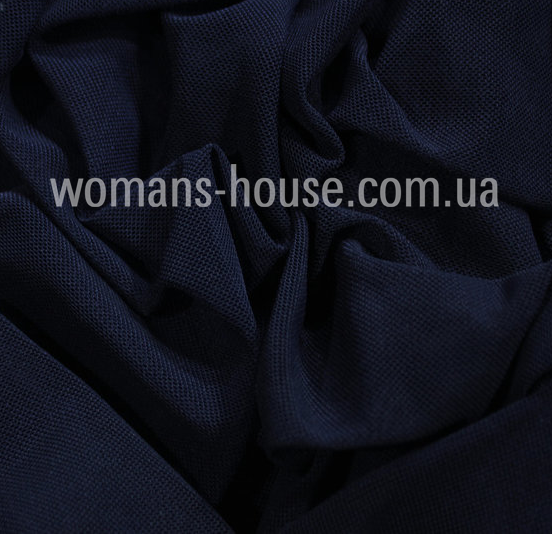 Сітка стрейч однотонна м'яка 150 см 38 grm Темно-синій, фото 1