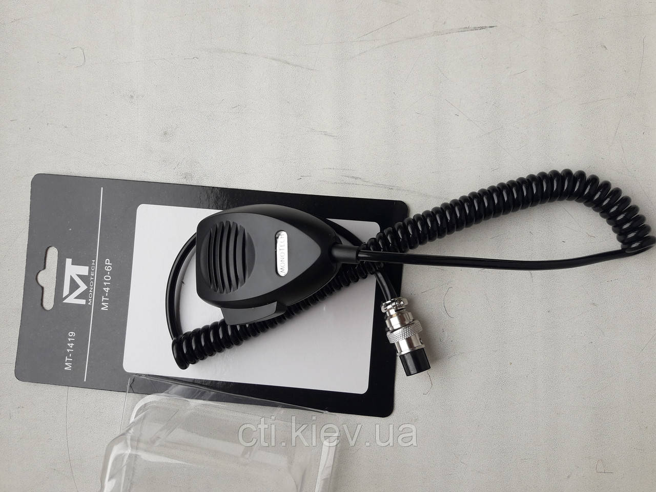 Мікрофон MT-410 (тангента) SONAR / MONOTECH для радіостанції 27 МГц 4 пін / 5 пін / 6 пін, фото 1