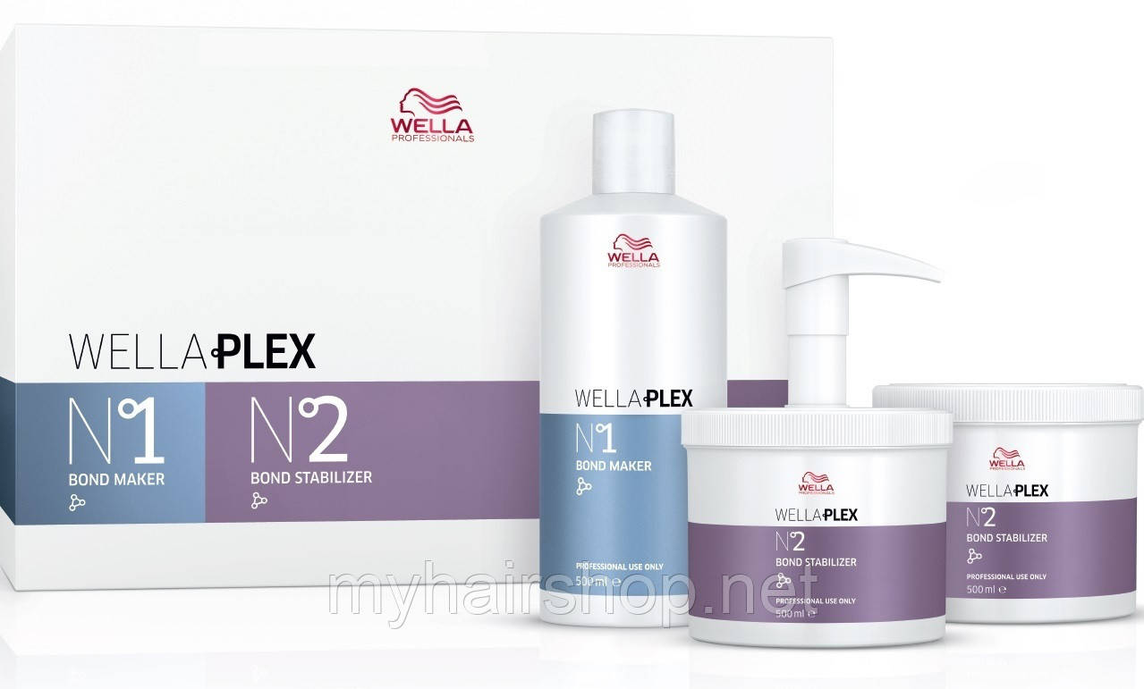 Набір для відновлення волосся (крок 1+ крок 2) WELLA WellaPlex Kit No1+2 , фото 1